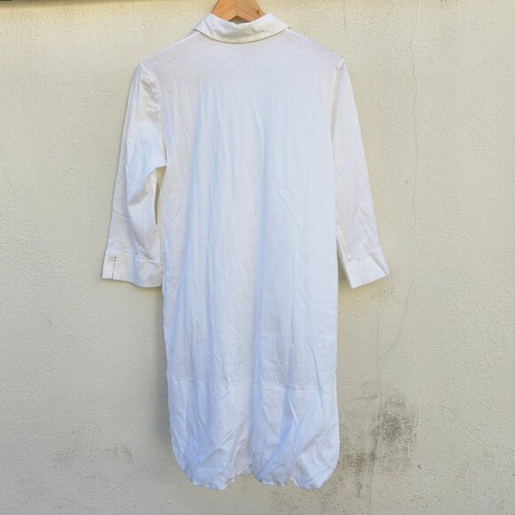 5/$100 SALE - LA PERLA White Lace Trim Tunic - Picture 3 of 6